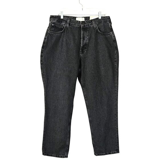 Everlane The Curvy ’90s Cheeky Jean Ankle Button Fly Washed Black Sz 33 NWT - Picture 2 of 9